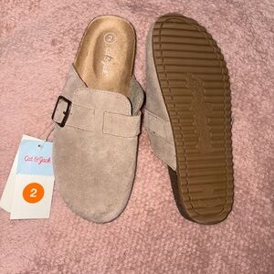 Cat & Jack Women's Tan Suede Mules